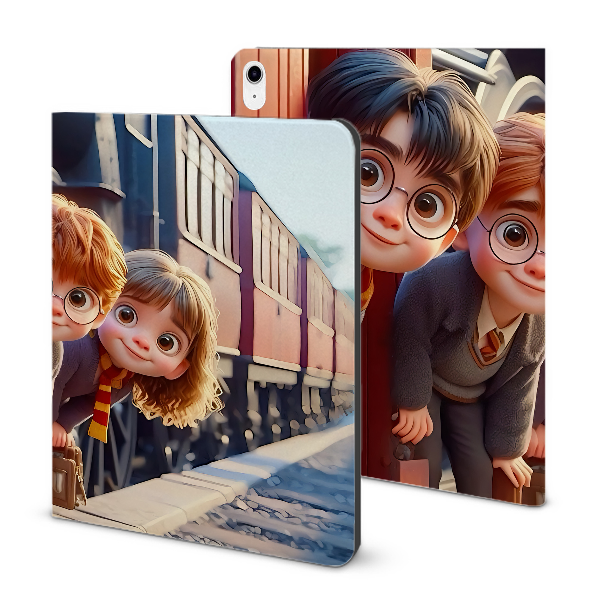 （画像用） Harry Potter ハリー・ポッターシリーズ IPad ケース ブック型 PUレザー TPU 耐衝撃 軽量 薄型 ペン収納なし 全面保護 IPad 各モデル対応